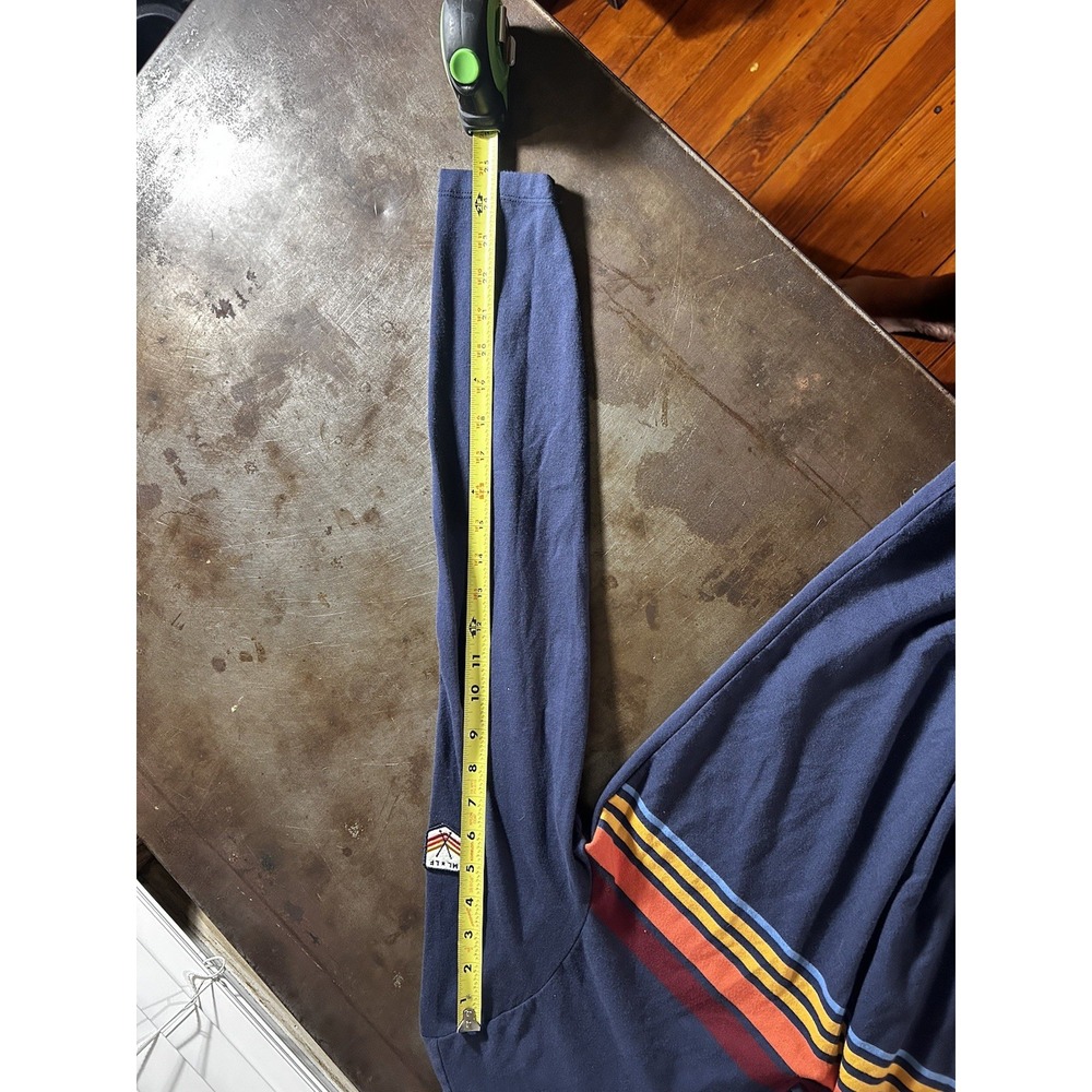 Marine Layer x Lost & Found Collab Mens 1/4 Zip Pullover Rainbow Blue Size Small - Picture 6 of 10